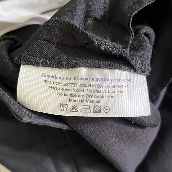 MM LaFleur Pants Size 6 The Pippa Light Twill Wide Leg Crop Stretchy Black - Picture 9 of 13